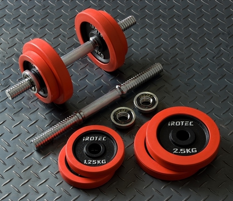 IROTEC(アイロテック)ラバーダンベル20KGセット(片手10KG×2個