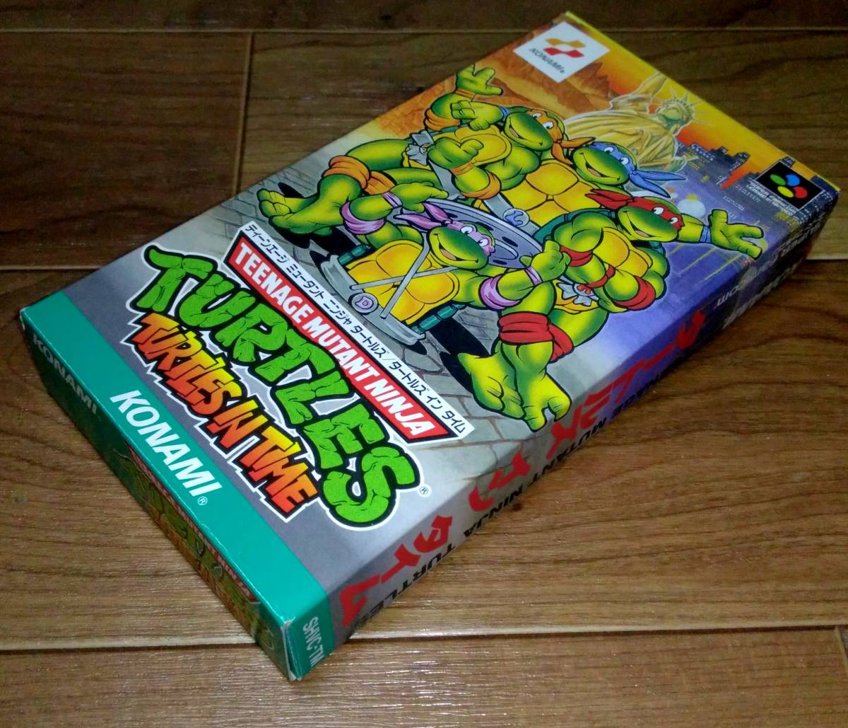 タートルズインタイム | スーパーファミコン タートルズ イン 箱、説明 