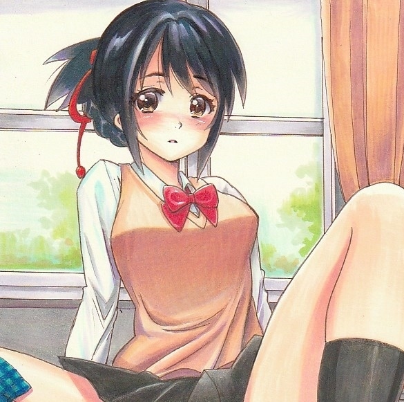 同人手描きイラスト 君の名は 宮水三葉 放課後の教室 サイズ 手描きイラスト 売買されたオークション情報 Yahooの商品情報をアーカイブ公開 オークファン Aucfan Com