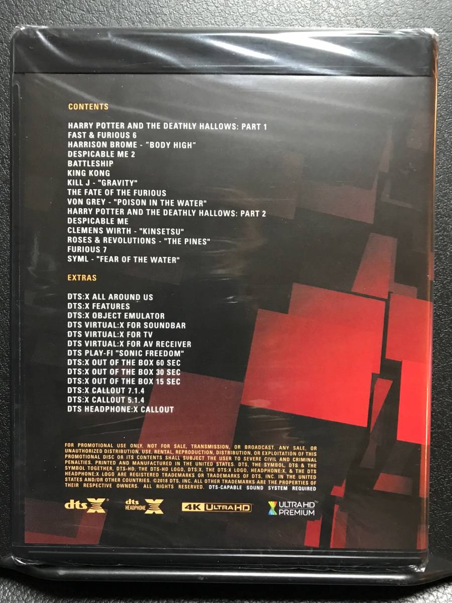 2018 DTS DEMO DISC VOLUME 22 UHD-BDのみ dts デモ ディスク_2