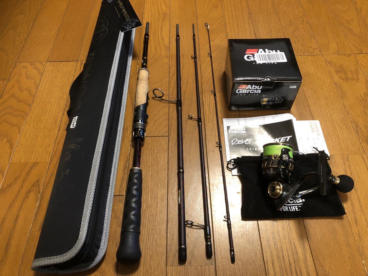 ワールドモンスター World WMS-774ML Abu Monster | アブガルシアのパックロッド Garciaのワールドモンスタースピニングモデルの紹介 ワールドモンスターWMCC-654M MGS実釣 アブ・ガルシア (スピニング WMonster 食べ五郎丸 WMCC (c)取り寄せ商品