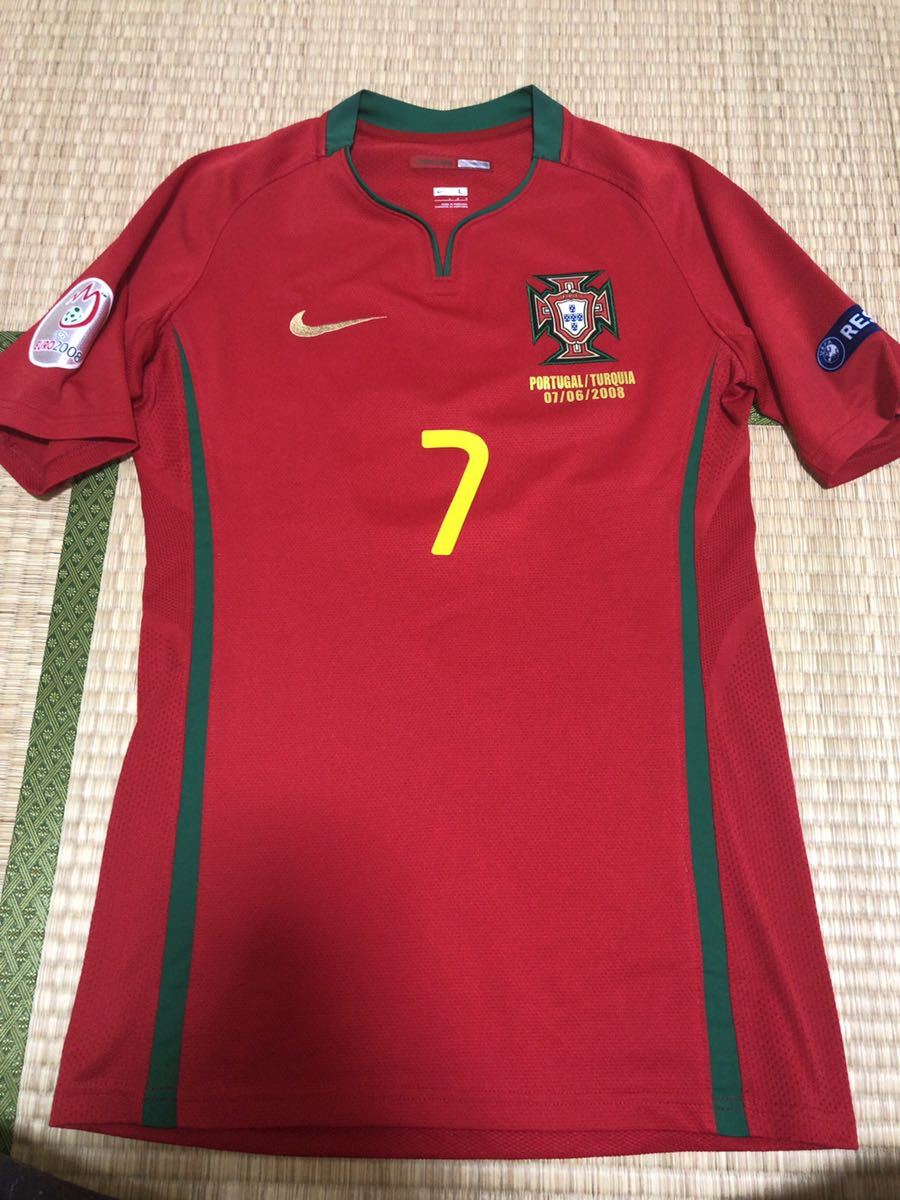 セール，得価 支給ポルトガル代表 クリスチアーノ ロナウド選手EURO2008ユニフォーム ナイキ(ポルトガル)｜売買されたオークション情報、yahooの商品情報をアーカイブ公開 - オークファン ユニフォーム
