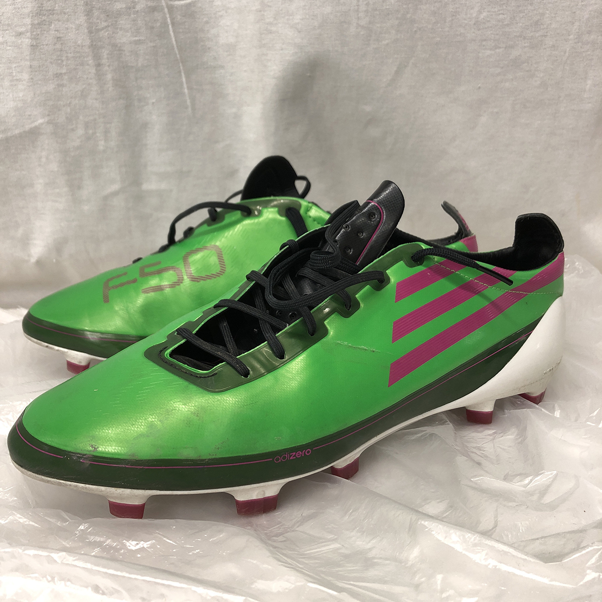  560E/アディダス/adidas F50 アディゼロ TRX FG グリーン/ピンク サイズ27.0cm サッカースパイク G43962(27.0cm)｜売買されたオークション情報、yahooの商品情報をアーカイブ公開 - オークファン シューズ