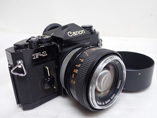 CANON 旧 F-1 前期型 + FD 55mm F1.2 キヤノン フィルム一眼レフカメラ