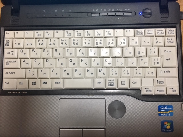 ハイスペックFUJITSU LIFEBOOK P772/G Corei5 Mem:8GB SSD:128GB DVD 