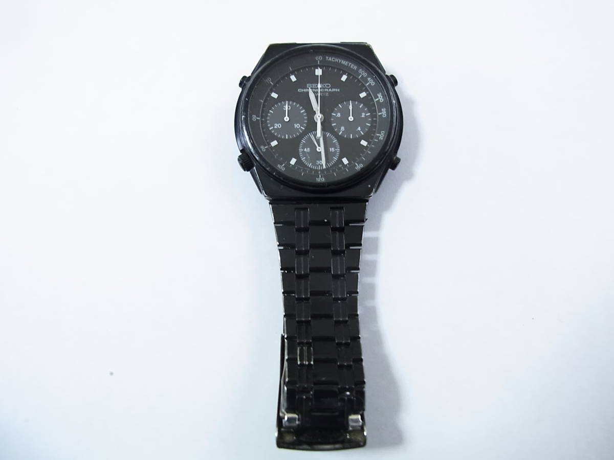 中古動作良_SeikoSportsスピードマスター7A28_5/100秒希少！ 中古動作