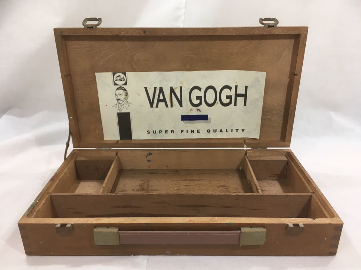 油絵木箱【VAN GOGH】ゴッホ/持ち手付き/BOX/絵画/パレット/絵具/筆 