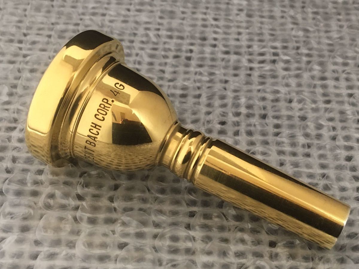 【希少】旧刻印Bach corp. 3 マウスピース ☆お宝！バック旧刻印 BACH CORP.4G マウスピース 太管 GP☆ Bach 中古