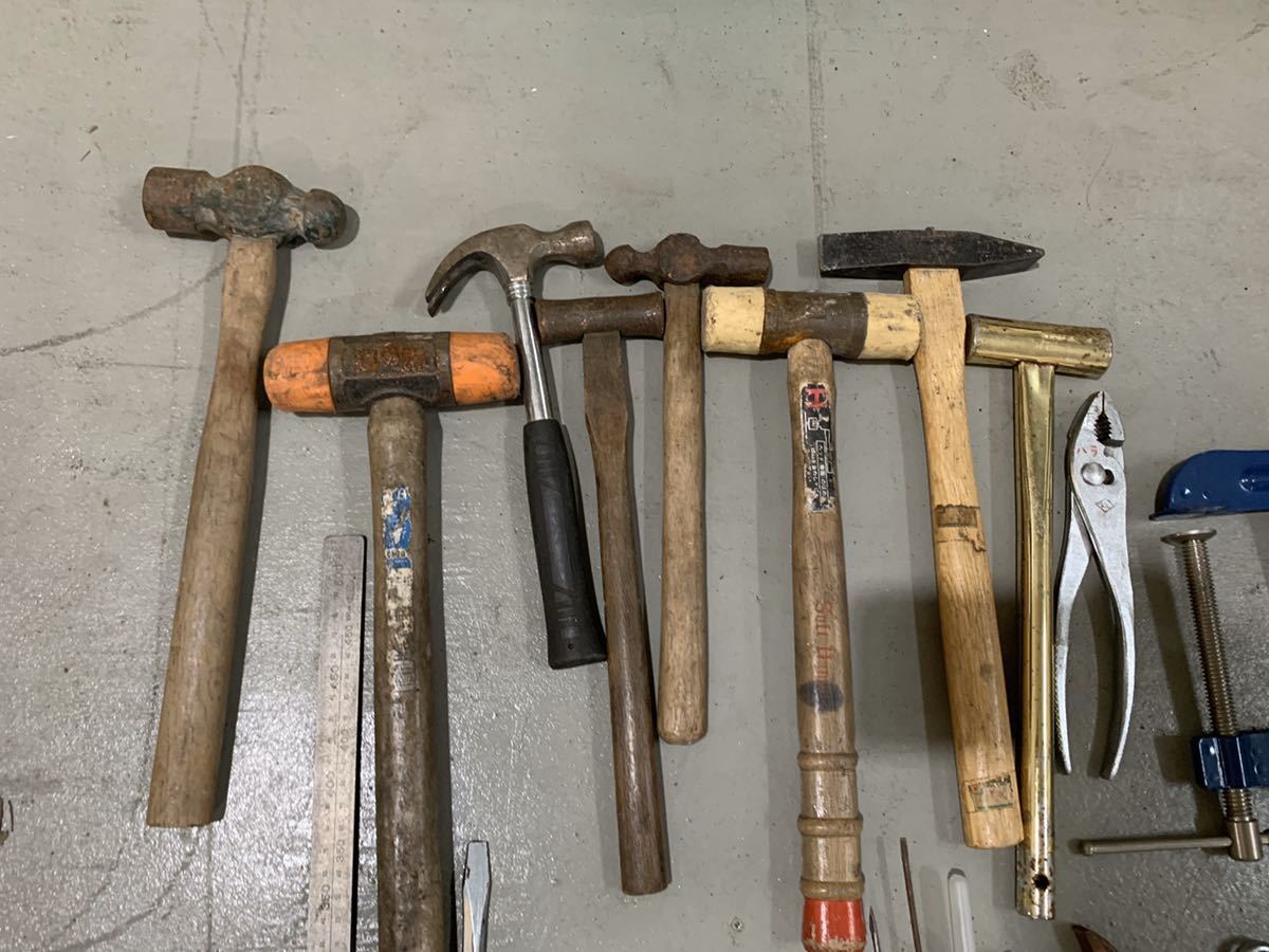 工具 大量 まとめ売りハンドツール かんな シャコ万　金槌 ドライバ 水平器 スパナ レンチ バール キリ　六角 等②_2