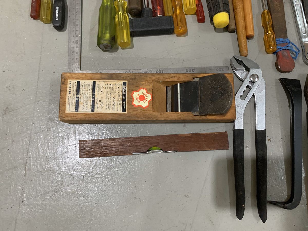 工具 大量 まとめ売りハンドツール かんな シャコ万　金槌 ドライバ 水平器 スパナ レンチ バール キリ　六角 等②_4