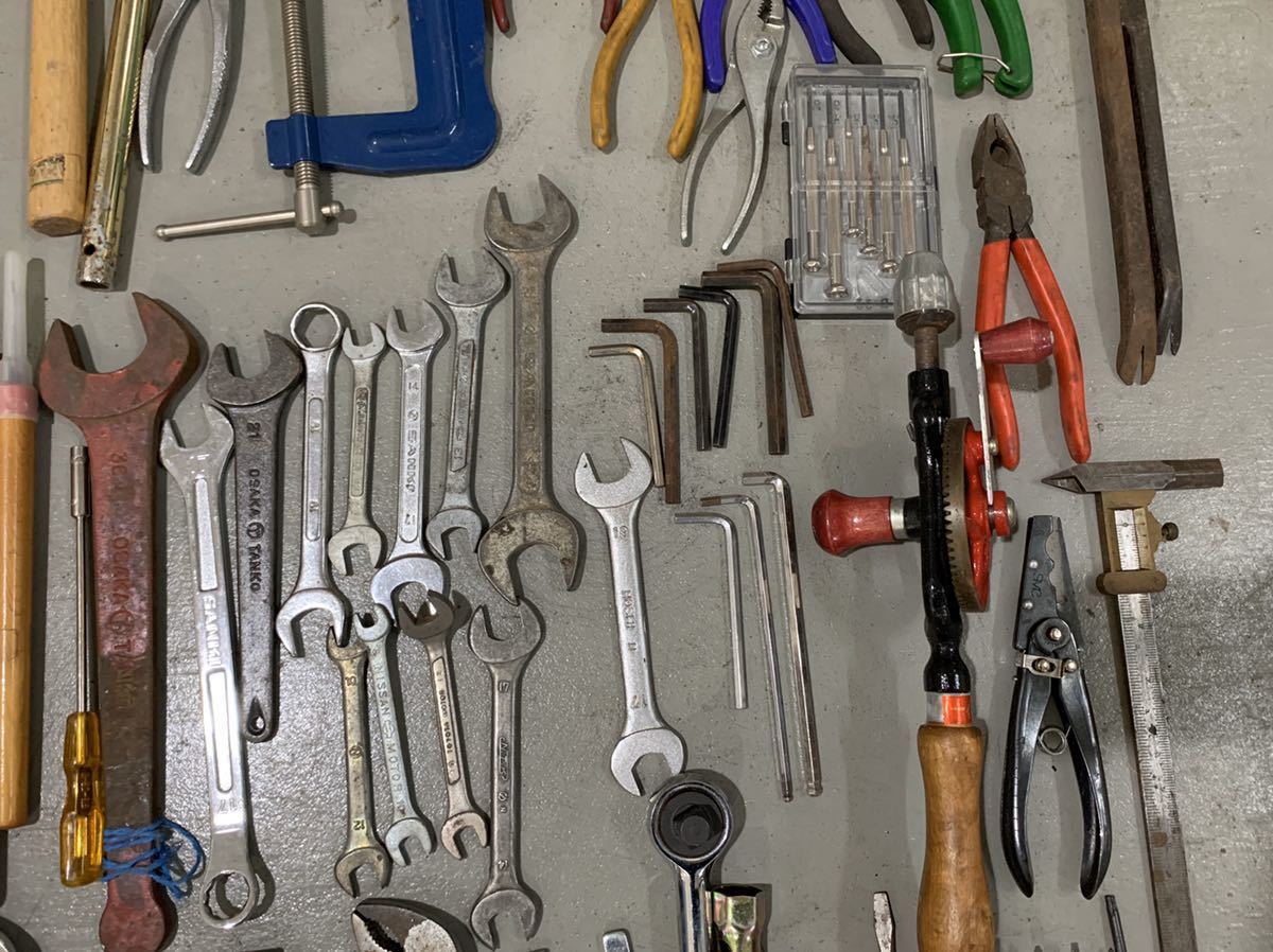工具 大量 まとめ売りハンドツール かんな シャコ万　金槌 ドライバ 水平器 スパナ レンチ バール キリ　六角 等②_6