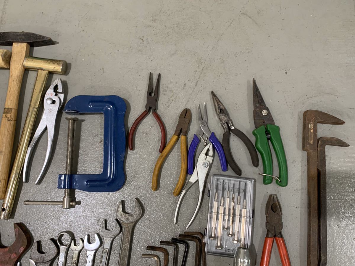 工具 大量 まとめ売りハンドツール かんな シャコ万　金槌 ドライバ 水平器 スパナ レンチ バール キリ　六角 等②_7