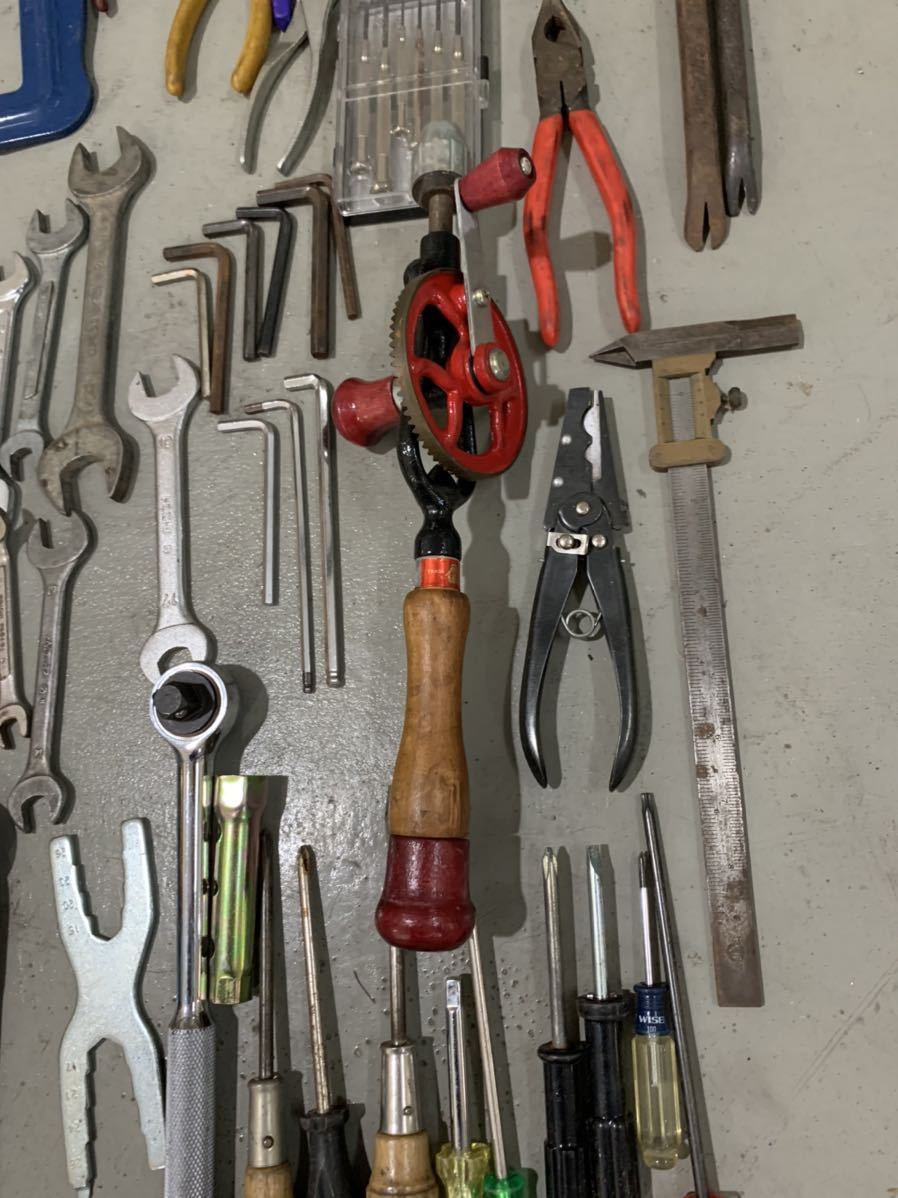 工具 大量 まとめ売りハンドツール かんな シャコ万　金槌 ドライバ 水平器 スパナ レンチ バール キリ　六角 等②_8