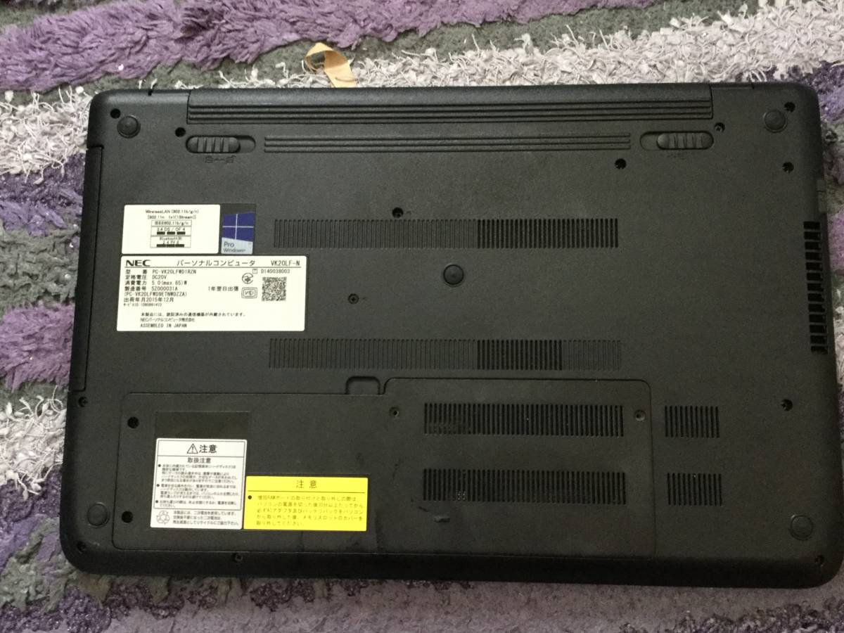 NEC VK20LF-N PC-VK20LFWD1RZN ジャンク 部品取り
