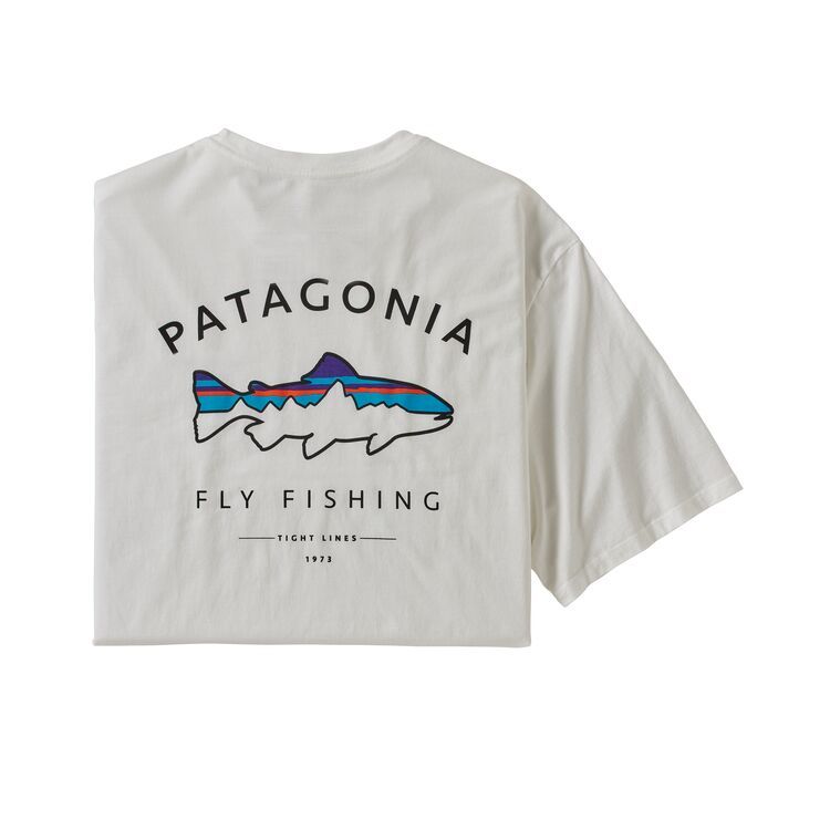 【新品，新作登場】 パタゴニア patagonia メンズ フレームド フィッツロイ トラウト オーガニック Tシャツ WHI M 38529(トップス)｜売買されたオークション情報、yahooの商品情報をアーカイブ公開 - オークファン 男性用
