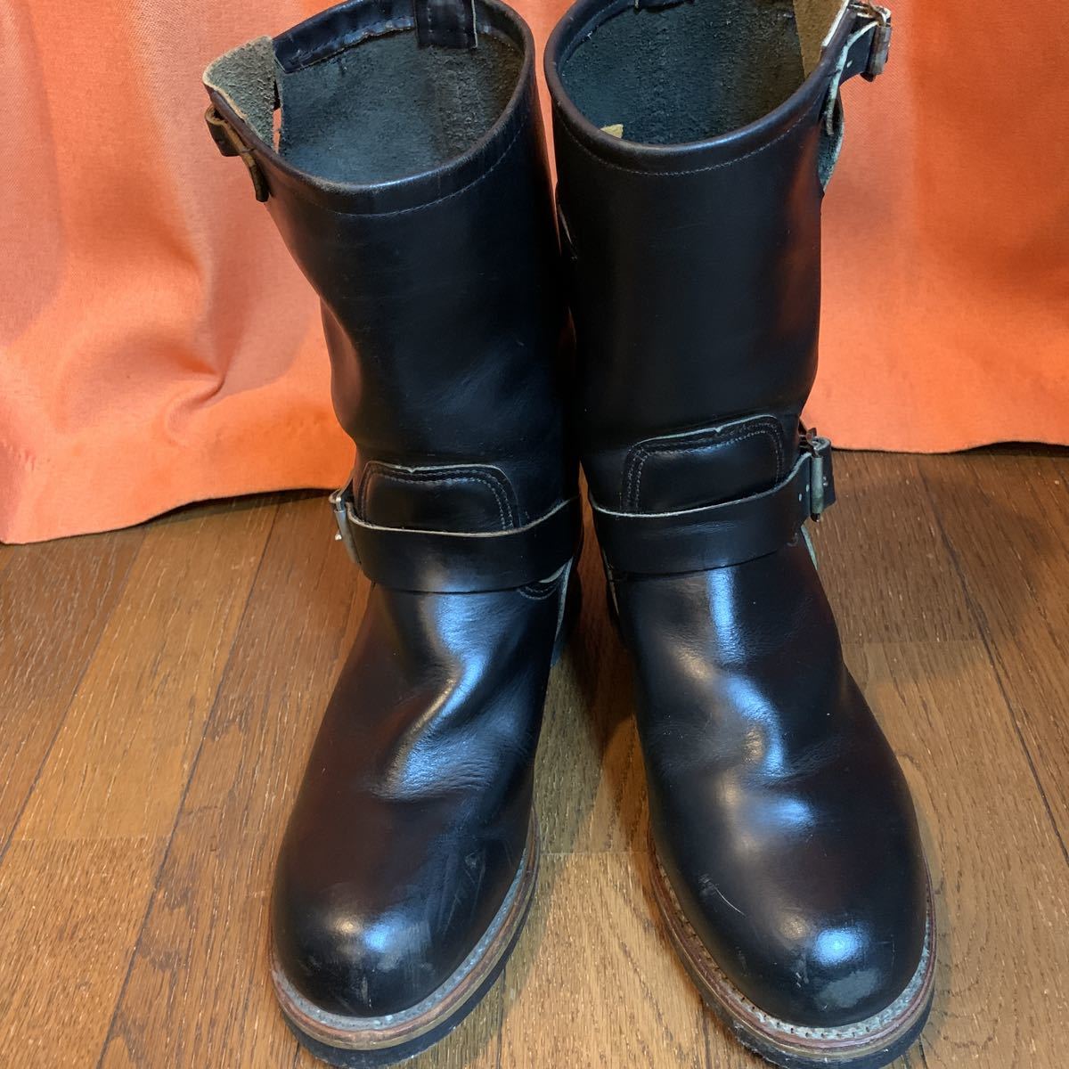 難ありレッドウィングPT91エンジニアブーツ8ハーフD redwing666 