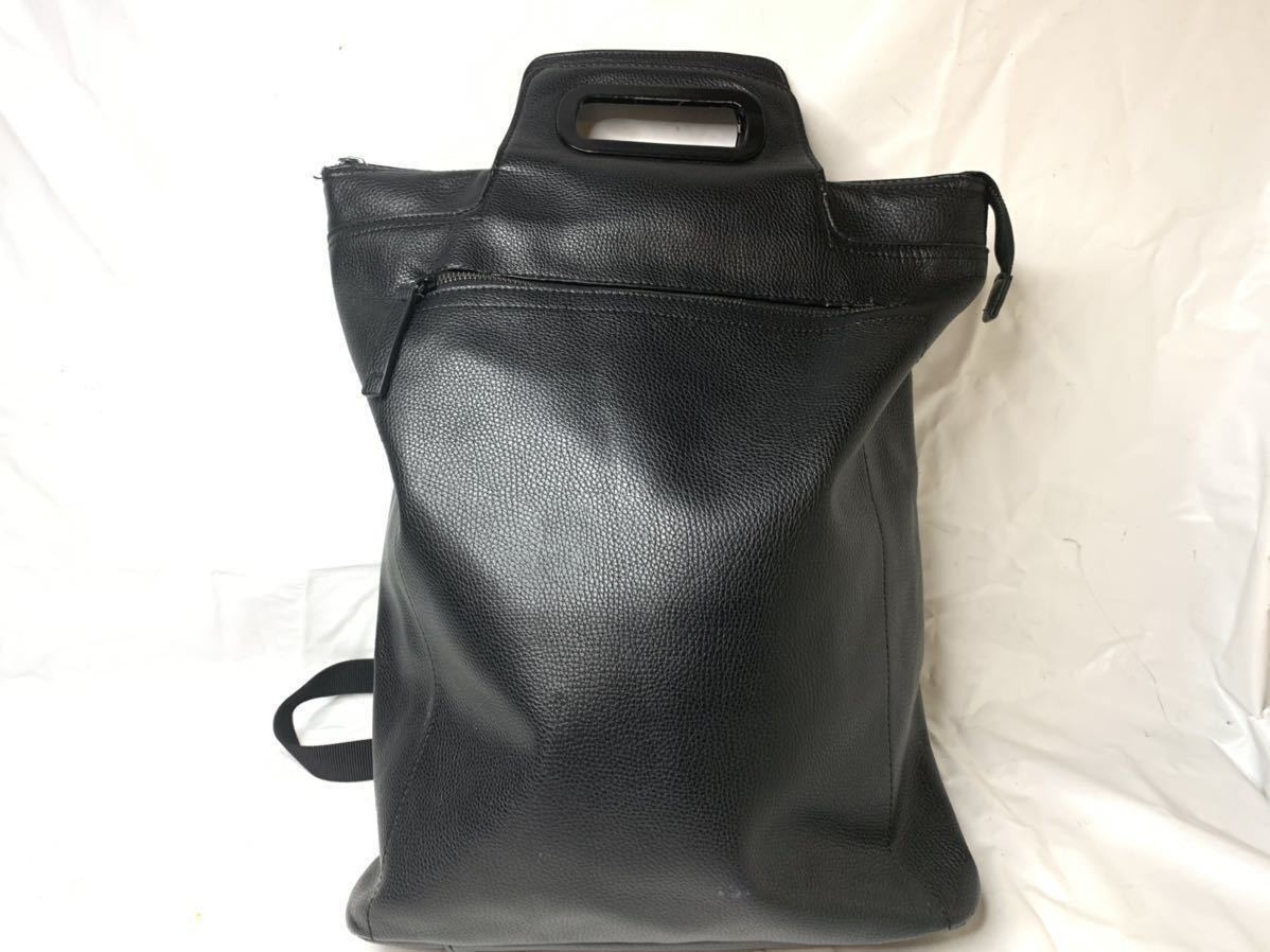 Zara Man レザーリュック ハンドバッグ ブラック 黒 本革 本皮 2way メンズ リュック バッグ 通勤 バックパック リュックサック デイパック 売買されたオークション情報 Yahooの商品情報をアーカイブ公開 オークファン Aucfan Com