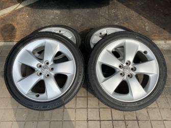 人気定番 大 の30系プリウスツーリング純正アルミホイール＆タイヤセット ZVW30 ７ー8部山(ラジアルタイヤ)｜売買されたオークション情報、yahooの商品情報をアーカイブ公開 - オークファン 5穴