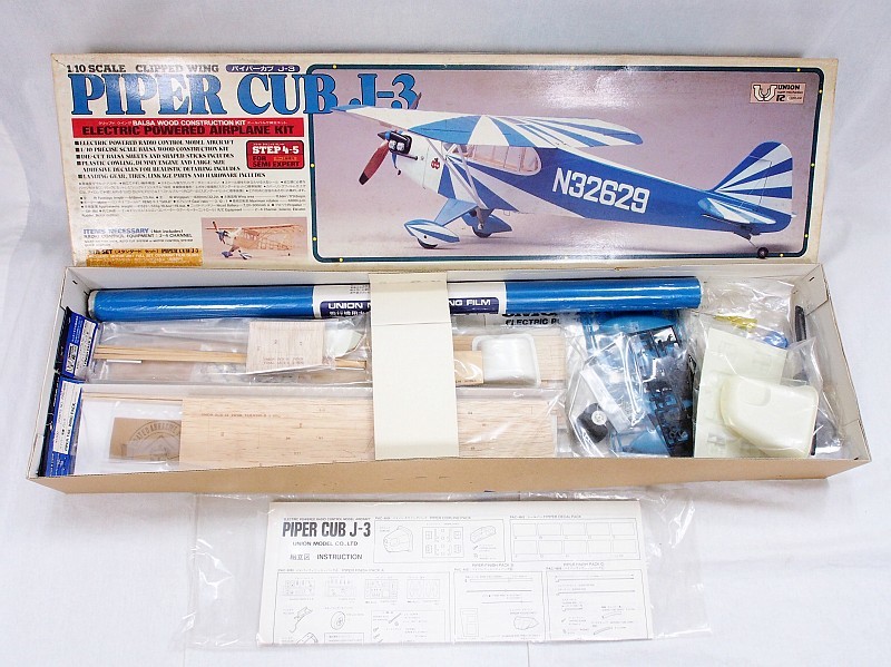 新品，HOT ユニオン 1/10 パイパーカブ Ｊ－３ バルサキット モーターユニット フィルム付属 ＜超 コレクション＞ 9999(組立キット（電動）)｜売買されたオークション情報、yahooの商品情報をアーカイブ 組立キット（電動）