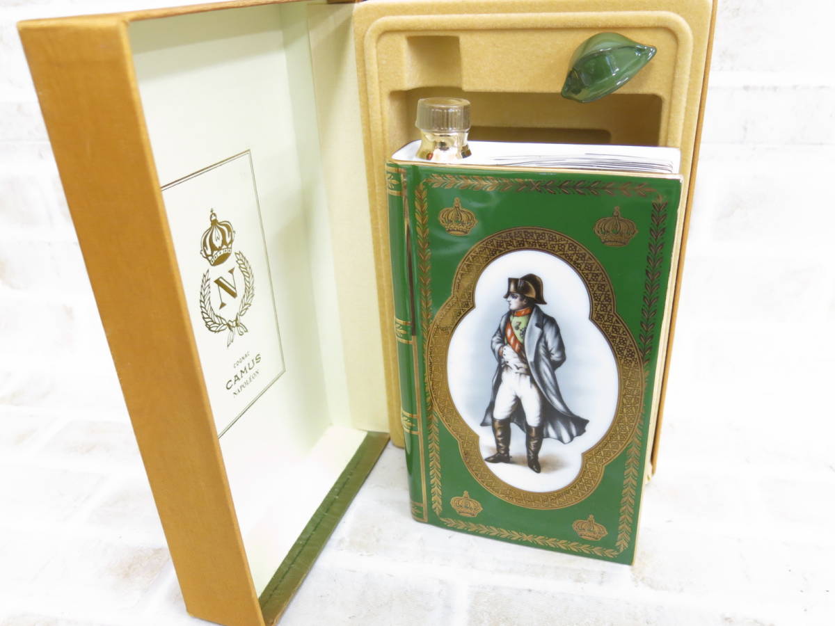定番人気，大得価 1026 古酒 CAMUS BOOK/カミュ ブック グリーン 緑 700ml 40% 箱付き(カミュ)｜売買されたオークション情報、yahooの商品情報をアーカイブ公開 - オークファン コニャック