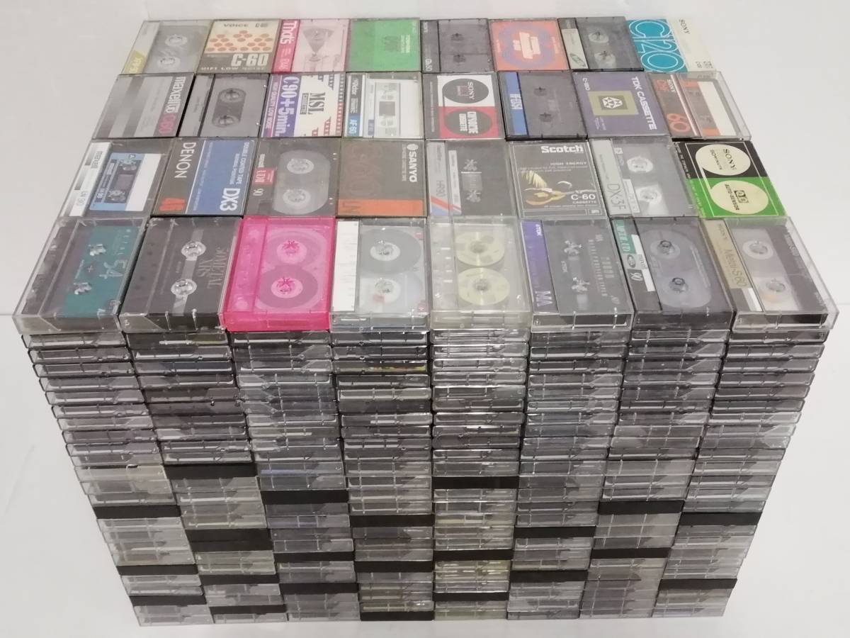 ★☆W204 中古 カセットテープ 大量 まとめて 800本 セット SONY TDK maxell That's Scotch DENON SANYO TOSHIBA National Victor 他☆★