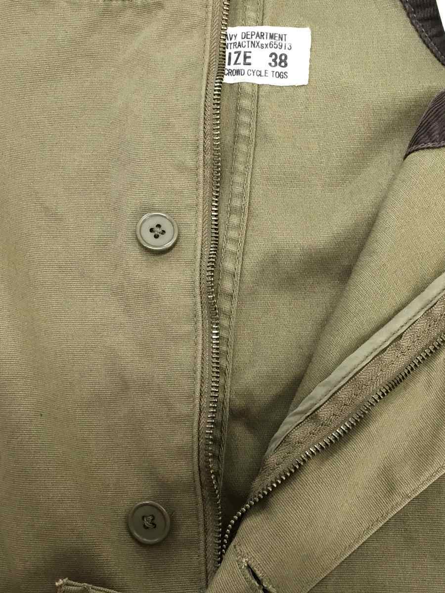 BLUCO◇オーバーオール/38/カーキ/ブルコ/NAVY DEPARTMENT/デッキ