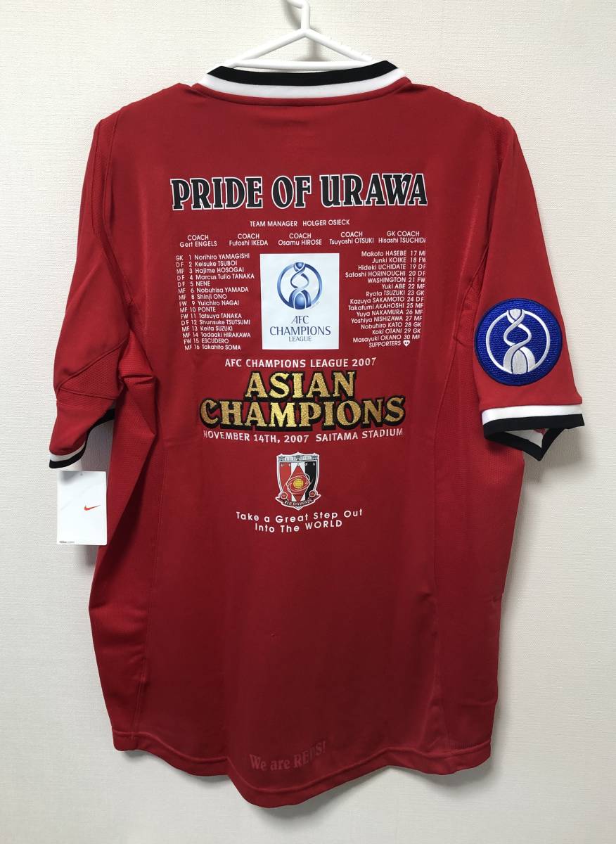 2026，正規品 品 ナイキ 浦和レッズ 2007 AFCチャンピオンリーグ 優勝記念 ユニフォーム サイズL 日本製(Jリーグ)｜売買されたオークション情報、yahooの商品情報をアーカイブ公開 - オークファン ユニフォーム
