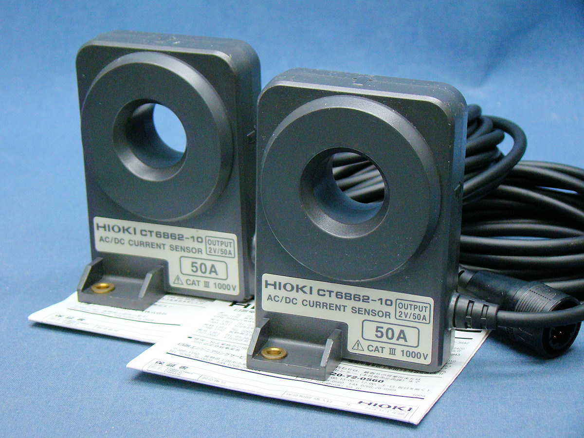 HIOKI 日置 CT6862-10 AC/DC 交流/直流 カレントセンサ 3390-10用 中古 2台セット