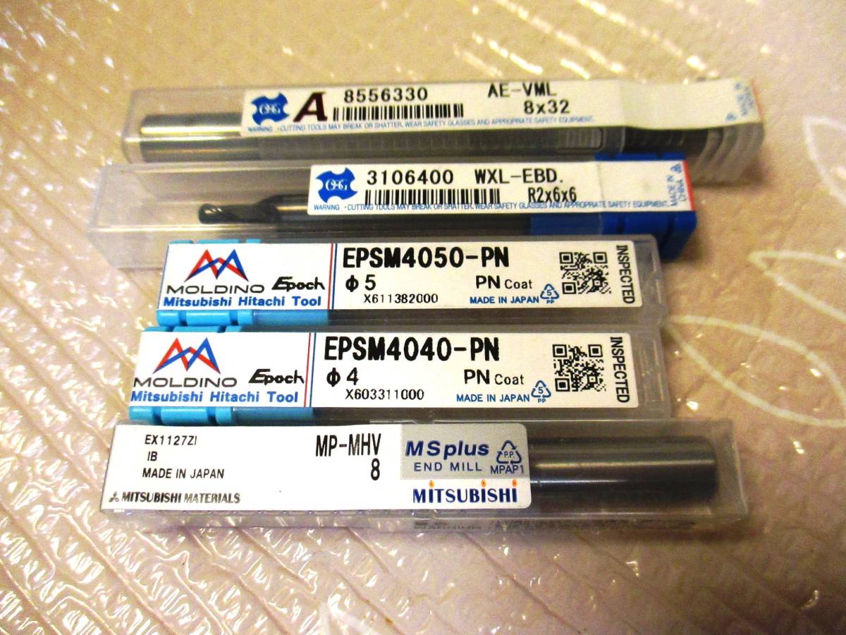 人気セール，送料無料 タ エンドミル OSG AE-VML8X32 WXL-EBD-R2X6X6 三菱マテリアル EPSM4040-PN &phi;４ EPSM4050-PN &phi;5 MPMHVD0800 5点まとめて(消耗品)｜売買されたオークション情報、yahooの商品情報をアーカイブ公開 - オークフ 鉄工用