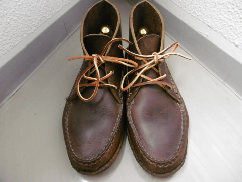 ARROW MOCCASINアローモカシン　チャッカーブーツ ハンドソーン　USA製　ブラウン　クレープソール 8　26cm位 ARROW MOCCASIN アローモカシン MOCCASIN＞ 4W モカシン