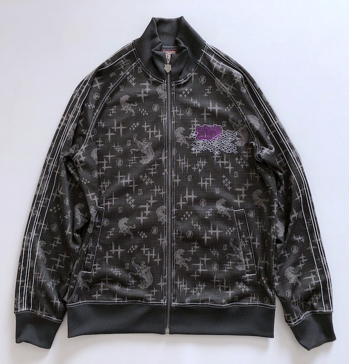 【定番，限定セール】 オニツカタイガー Onitsuka Tiger 和柄 総柄 ジャージ トラックジャケット M 身長176-173 チェスト89-95(アシックス)｜売買されたオークション情報、yahooの商品情報をアーカイブ公開 - オークファン ジャージ