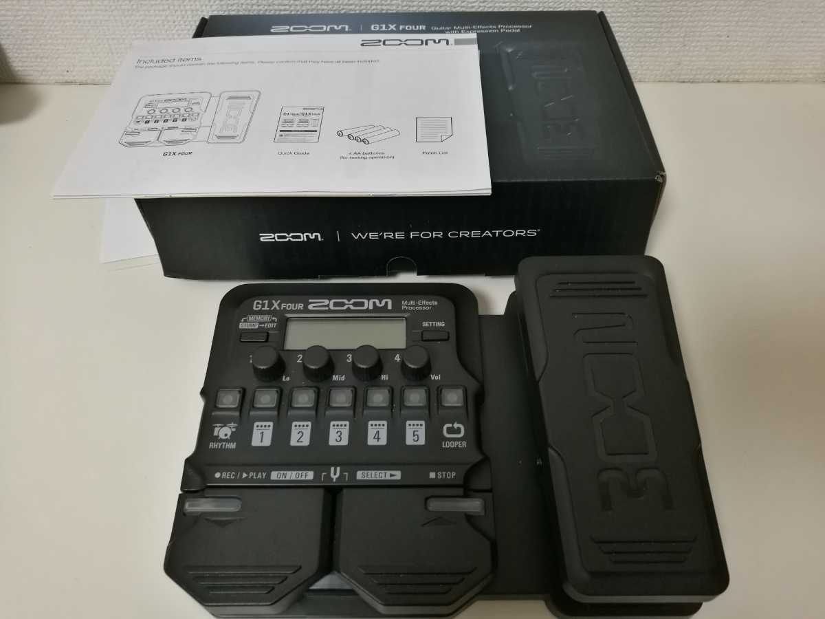 ZOOM G1X FOUR マルチエフェクター 美品 保証残あり 【公式通販】