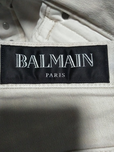 BALMAIN メンズ スキニーデニムパンツ ライトグレー - メルカリ