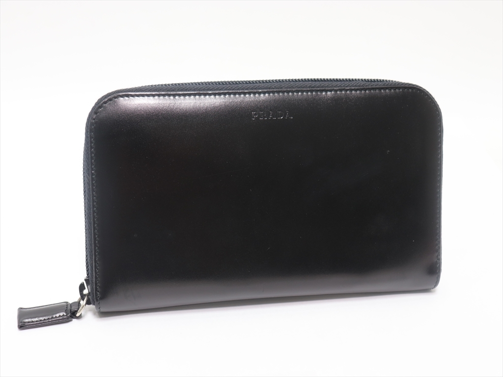 プラダ PRADA 長財布 ラウンドファスナー 美品 レディース □極美品