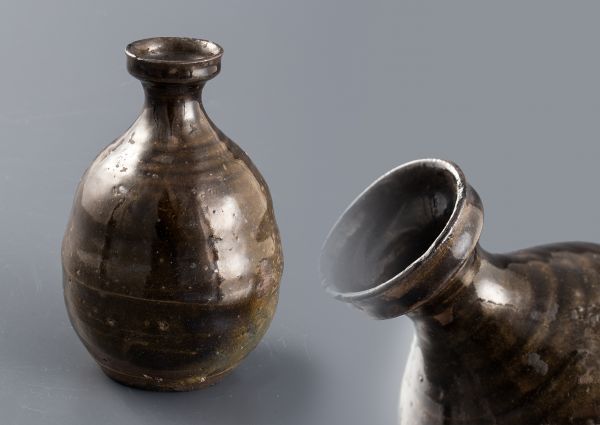 李朝 徳利 黒高麗 朝鮮美術 古美術 | 古道具 酒器 アンティーク 黒釉
