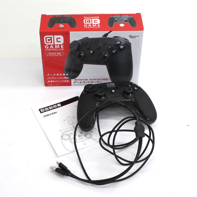 ピーナッツクラブ Switch対応 有線ゲームコントローラ Black Ah10304 テレビゲーム 売買されたオークション情報 Yahooの商品情報をアーカイブ公開 オークファン Aucfan Com