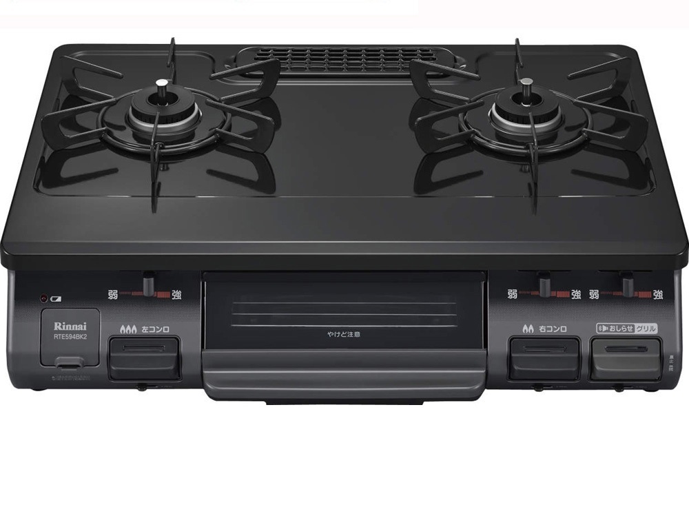 □Rinnai RTE594BK2L リンナイ ガステーブル 都市ガス用 12A・13A 左 
