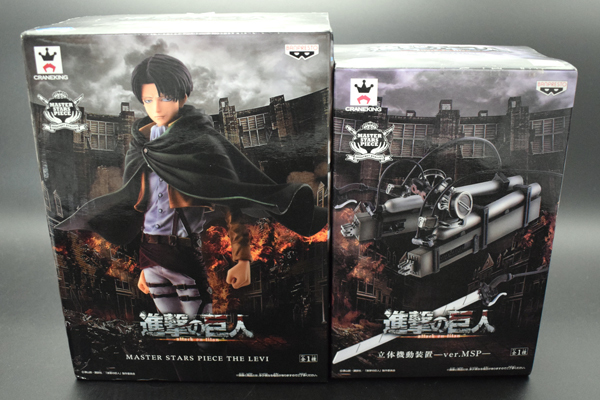 値下げ/セール】フィギュア リヴァイ ＆ 立体機動装置 BANPRESTO