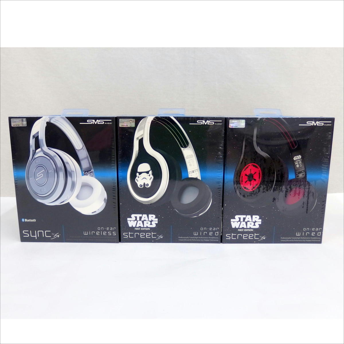 1円【未開封未使用】 SMS AUDIO□スター・ウォーズ ヘッドフォン 3個