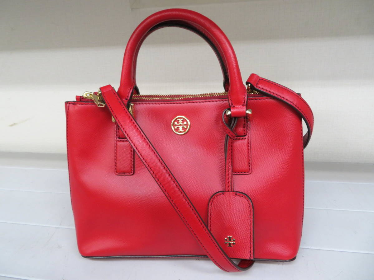 トリーバーチ BURCH TORY ロゴ □美品□ ゴールド金具送料無料 1469 