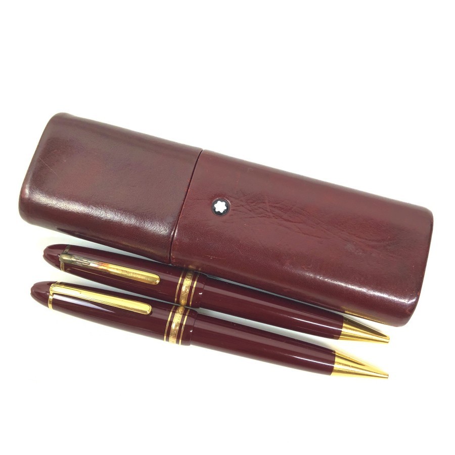MONT BLANC ボールペン＆シャープペンシルセット ケース付き MONT BLANC モンブラン ボールペン シャープペンシル シャーペン