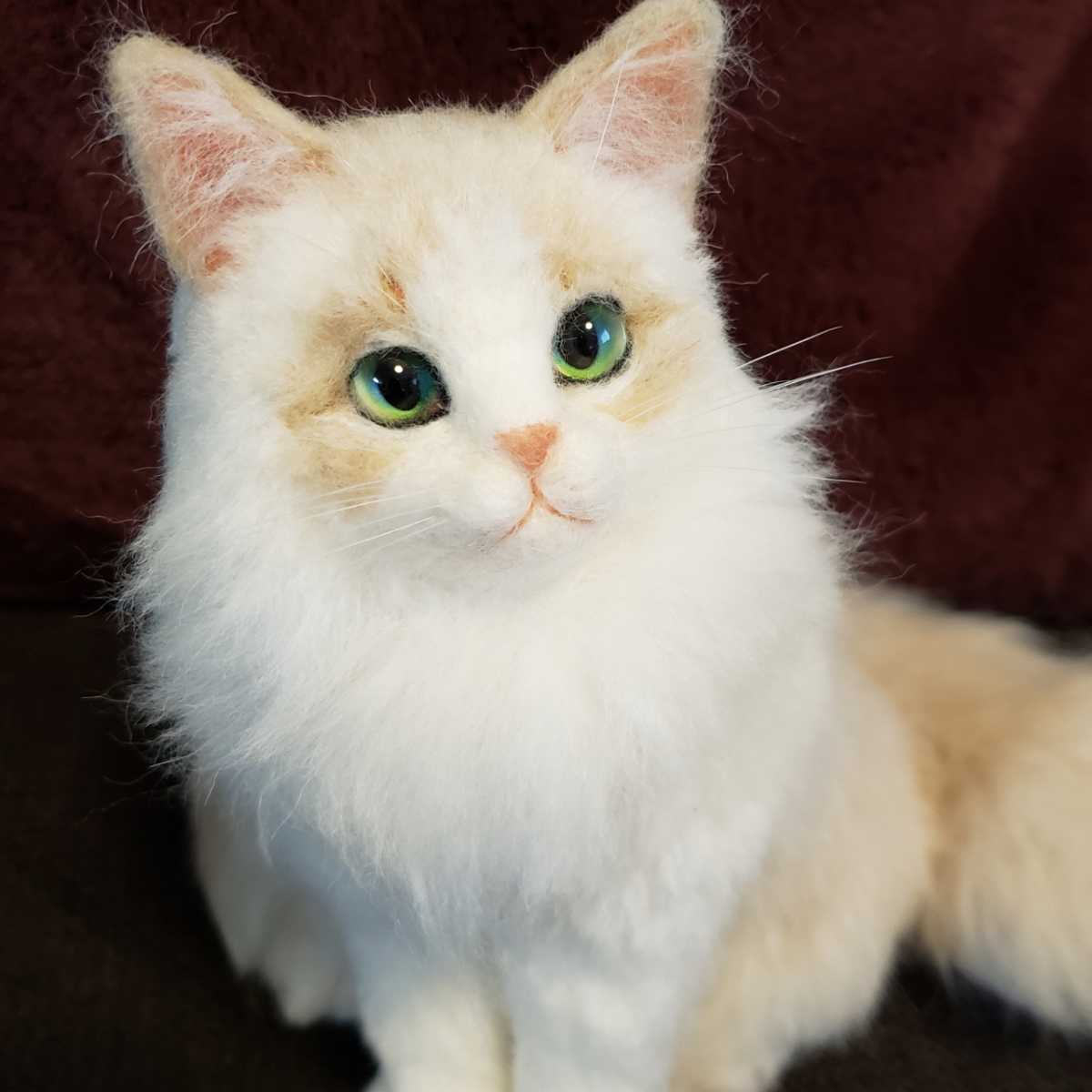 bel Epi 羊毛フェルト ラグドール ミルクティーカラー 猫ちゃん 長毛猫