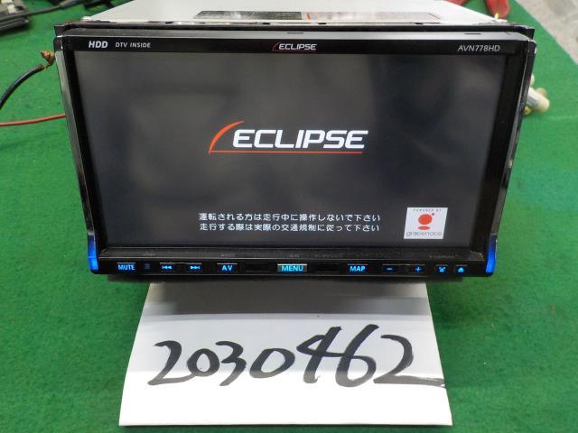 ECLIPSEナビイクリプスAVN978HD 2008年チルト閉不良CD動作OK AVN778HD HDDナビ イクリプス 地図2008年 CD DVD再生OK ZT-6185] 本体
