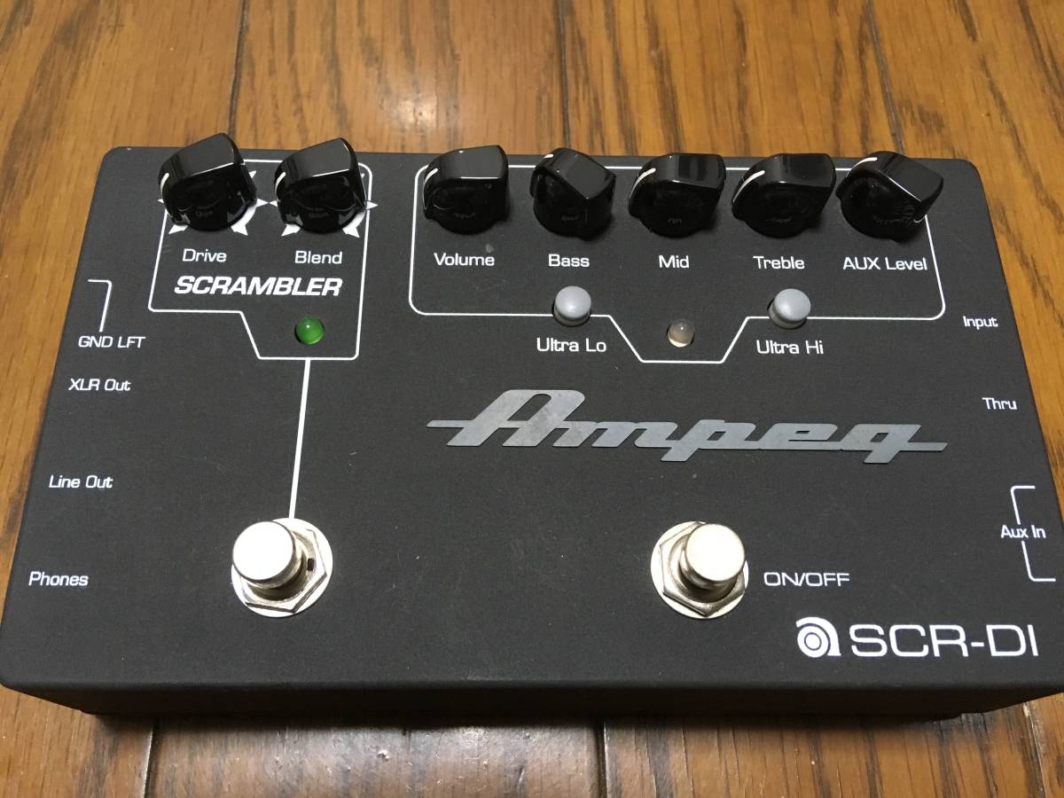 ampeg プリアンプ SCR-DI オーバードライブ ベース