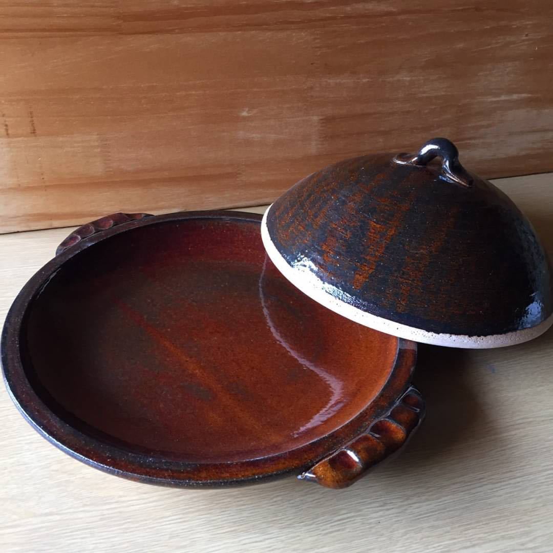 未使用 信楽焼 陶板焼き 鍋 食器_2