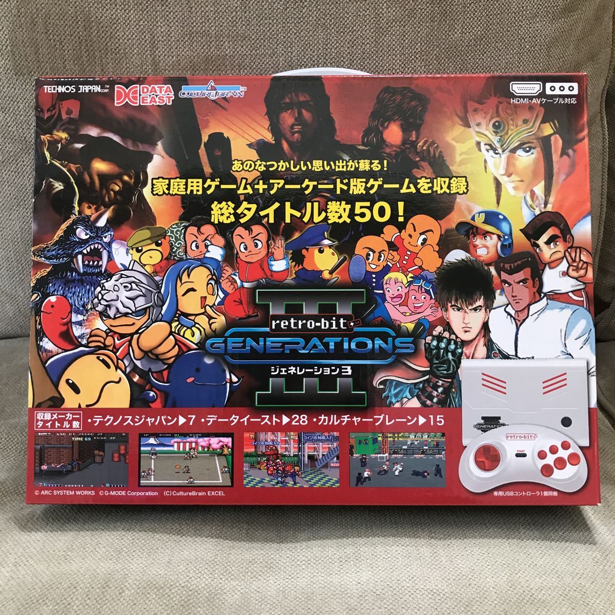 限定SALE，格安 retro-bit GENERATIONSⅢ レトロビットジェネレーション3 50タイトル収録 テクノス データイースト カルチャーブレーン(テレビゲーム)｜売買されたオークション情報、yahooの商品情報をアーカイブ その他