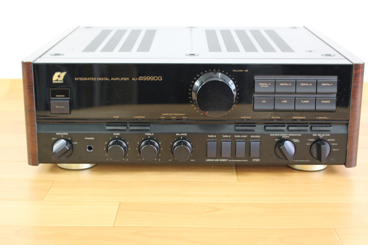 △現状品△ サンスイ AU-α999DG プリメインアンプ 電源○ 音出× 傷み