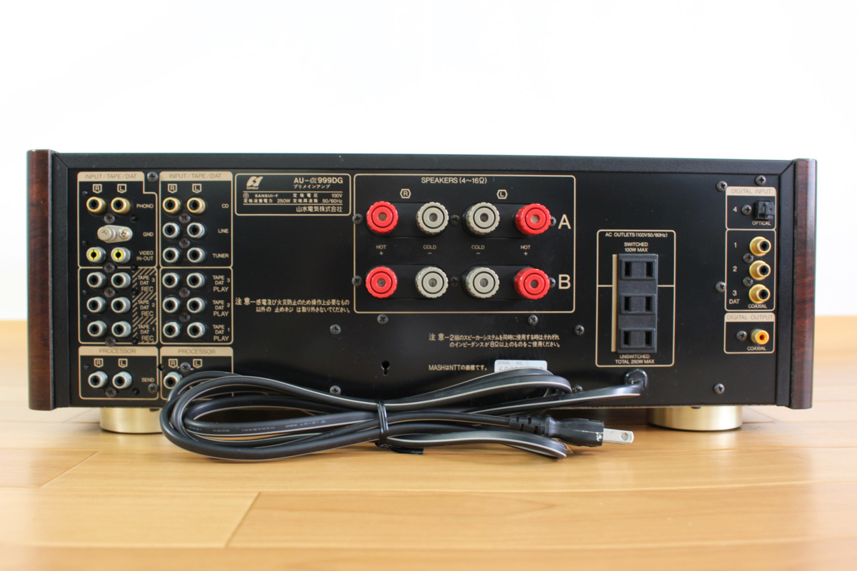 【通電確認OK】SANSUI 山水 サンスイ AU-α999DGプリメインアンプ △現状品△ サンスイ AU-α999DG プリメインアンプ 電源○ 音出× 傷み