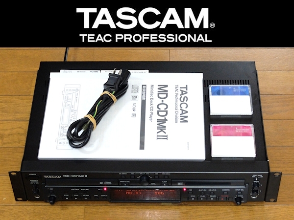 ☆T2 完動品 TASCAM MD-CD1MK2 2010年 業務用MDLP/CD複合機 取説/新品