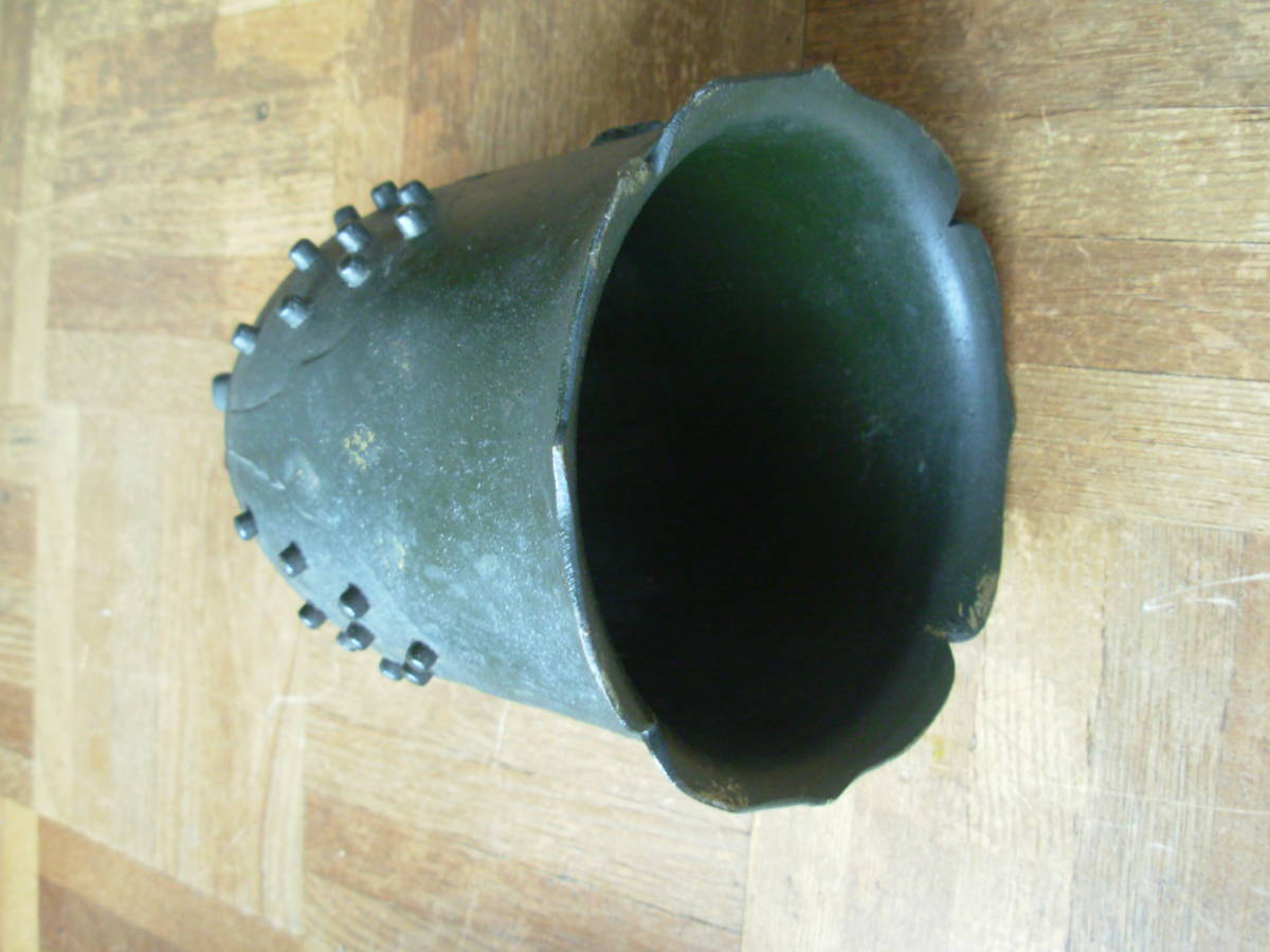 釣鐘☆李朝風☆12×12×20㌢・1,2㌔☆画像で確認ください_5